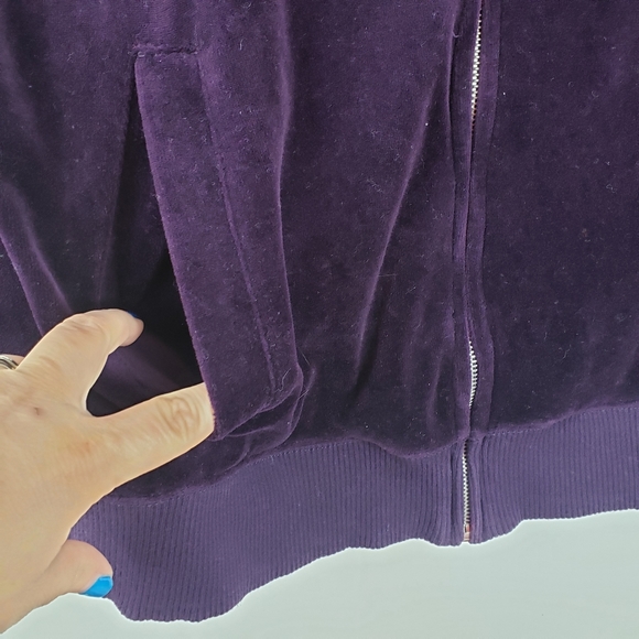 Jones New York Sport Velvet zip up Sweater 2X Stretch - Picture 4 of 6